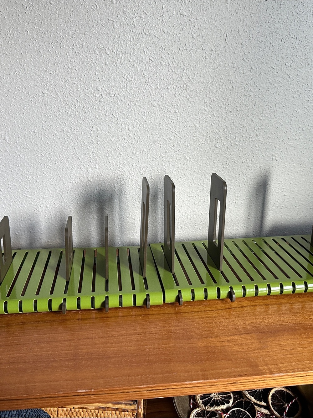 Green Adjustable Metal Organizer Rack - Picture 7 of 7